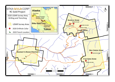 Sitka Completes LiDAR Survey at RC Gold Project, Yukon