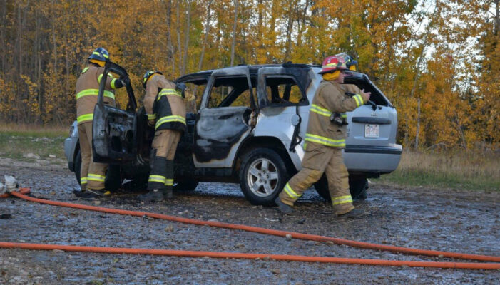 Vehicle Fire South Of Swan Hills