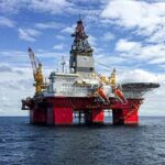 oil rig ocean sea natural gas