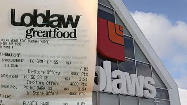 Loblaws receipt checking is wrong